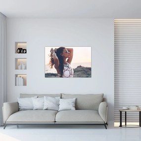 Tablou - Femeia pe plajă (90x60 cm)