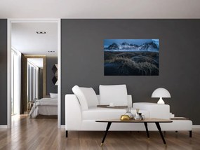 Tablou cu priveliște spre vărfurile Islanda (90x60 cm)