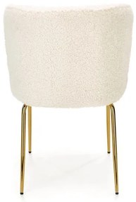 Scaun tapitat K474 crem/auriu