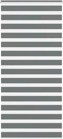 vidaXL Jaluzea tip zebra gri închis lățime țesătură 100,9 cm poliester