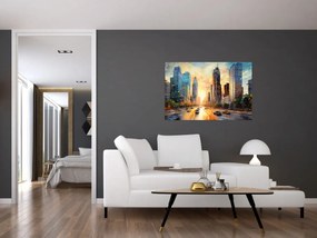 Tablou - Pictura orașului (90x60 cm)