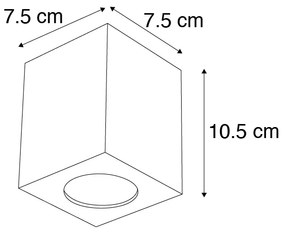 Spot de design antracit - Quba 2