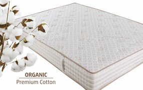 Saltea Premium Organic Cotton Pocket Memory 7 Zone de Confort 180x200 cm, H 26 cm