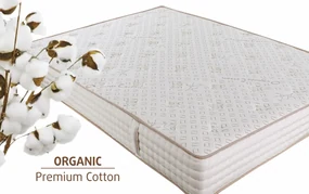 Saltea Premium Organic Cotton Pocket Memory 7 Zone de Confort 180x200 cm, H 26 cm