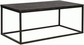 Masuta ROSSI A, negru cu efect de marmura/negru, PAL melaminat/metal,