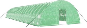 vidaXL Seră cu cadru din oțel, verde, 120 m², 20x6x2,85 m