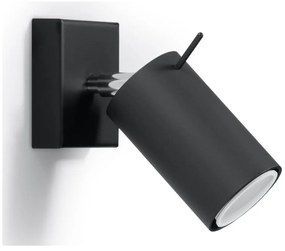 Spot negru 8x10 cm Etna – Sollux