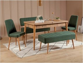 Set de sufragerie Vina Atlantic Pine and Green I,5 piese