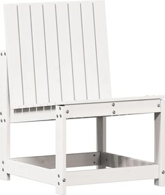 vidaXL Scaun de grădină, alb, 50,5x55x77 cm, lemn masiv de pin