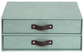 Organizator verde pentru sertar din carton Birger Canvas Paper Laminate – Bigso