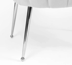 Scaun Lili roz/silver – H81 cm