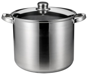 Oala adanca Rosberg R51211B26, 26 cm, 11 litri, inductie, capac, inox