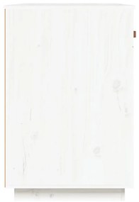 Birou, alb, 95x50x75 cm, lemn masiv de pin Alb
