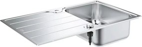 Chiuveta inox Grohe K500 86x50.1 cm 1 cuva cu picurator