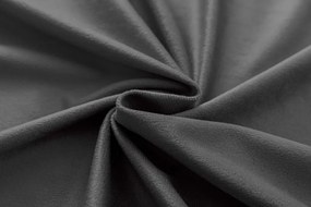 Draperie opaca DREAM VELVET 140x250 cm, gri inchis Agatat: Inele metalice
