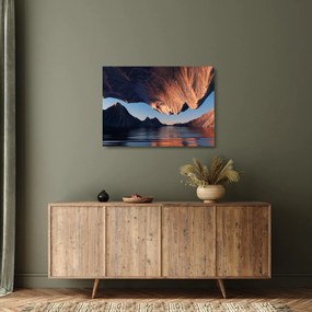 Tablou pe sticlă - Faleze 3D (70x50 cm)