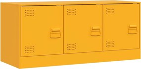 vidaXL Dulap TV, galben muștar, 99x39x44 cm, oțel