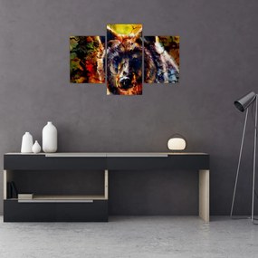 Tablou - Urs,pictură (90x60 cm)