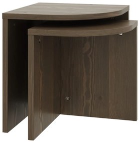 Măsuțe de cafea maro închis 2 buc. din lemn de pin Combine – Karup Design