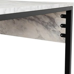 Birou Twin Freesia Marble and Black
