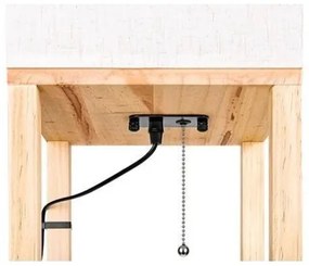 Lampadar cu rafturi 1xE27/60W/230V alb/maro