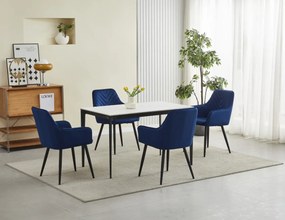 Reducere Scaun de masa NANA VELVET, albastru II. calitate