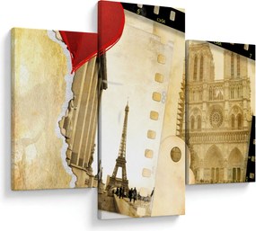 Tablou - Amintiri din Paris (90x60 cm)