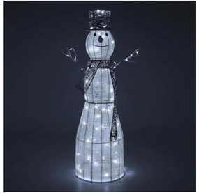 Decorațiune LED de Crăciun de exterior Retlux LED/3,6W/230V/alb rece 124 cm IP44 om de zăpadă