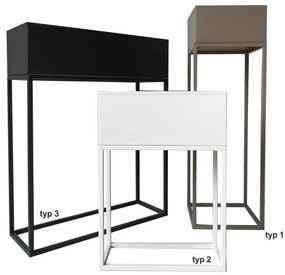 Ghiveci metalic multifunctional gri inchis INDIZE TIP 3