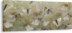 Tablou - Vintege fluturi (120x50 cm)