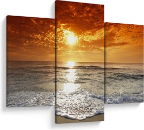 Tablou cu apus de soare din Corsica (90x60 cm)