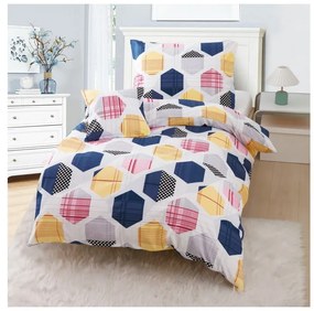 Lenjerie de pat din microsatin pentru pat de o persoană cu 3 piese 140x200 cm Amelie – My House