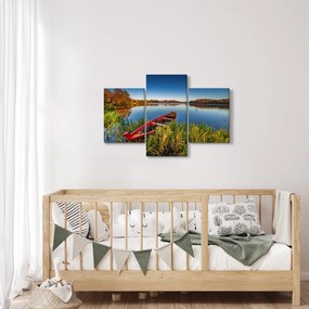 Tablou cu punte roșie (90x60 cm)