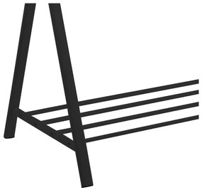 Suport de haine din metal negru Brent - Actona