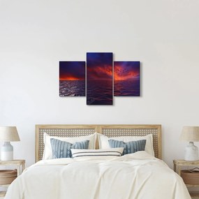 Tablou cu mare și păsări (90x60 cm)
