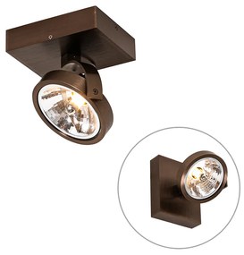 Spotlight de design bronz închis rotativ și înclinabil - Go