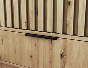 Dulap cu uși glisante Voodi II, 120x60x204 cm – Stejar Artisan
