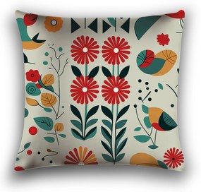 Fata de perna decorativa RETRO PASARE 40x50 cm, colorat