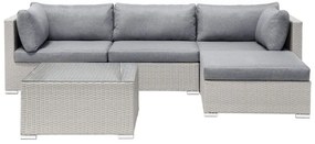Set canapele pentru grădină Sante (gri deschis). 1011780