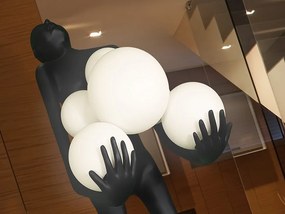 Figurina XXL decorativa / Lampa de podea design lux La Carga