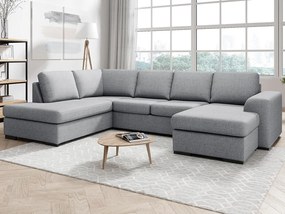 Colțar Scandinavian Choice 820Gri deschis, 310x215x85cm, Picioare: Plastic