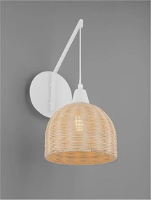 Aplica de perete boho style design natural Fado natur/ alb