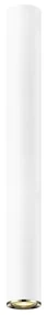 Spot aplicat design minimalist LOYA H-55cm, alb mat/ french gold