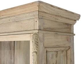 Vitrina, natur, din lemn reciclat, Pastel