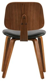 Scaun de dining negru-natural Classic – vtwonen