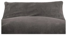 Fotoliu bean bag crem cu tapițerie din catifea reiată Sofa Lounge – SLOWDOWN