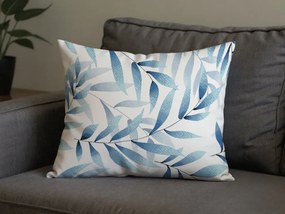 Set 2 huse decorative pentru perna din microfibra KOVENDI 50x70 cm, albastru-alb