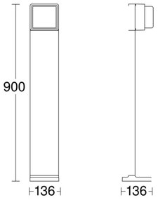 Steinel LED lampă exterioară reglabilă cu senzor GL 85 SC 900 LED/9W/230V IP44