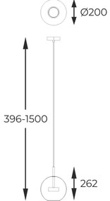 Lustră LED pe cablu Zuma Line P0428-01J-L4AC ENCELADUS LED/5W/230V auriu