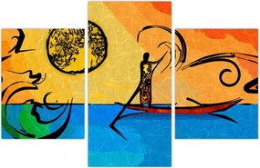 Tablou cu pictură străveche (90x60 cm)